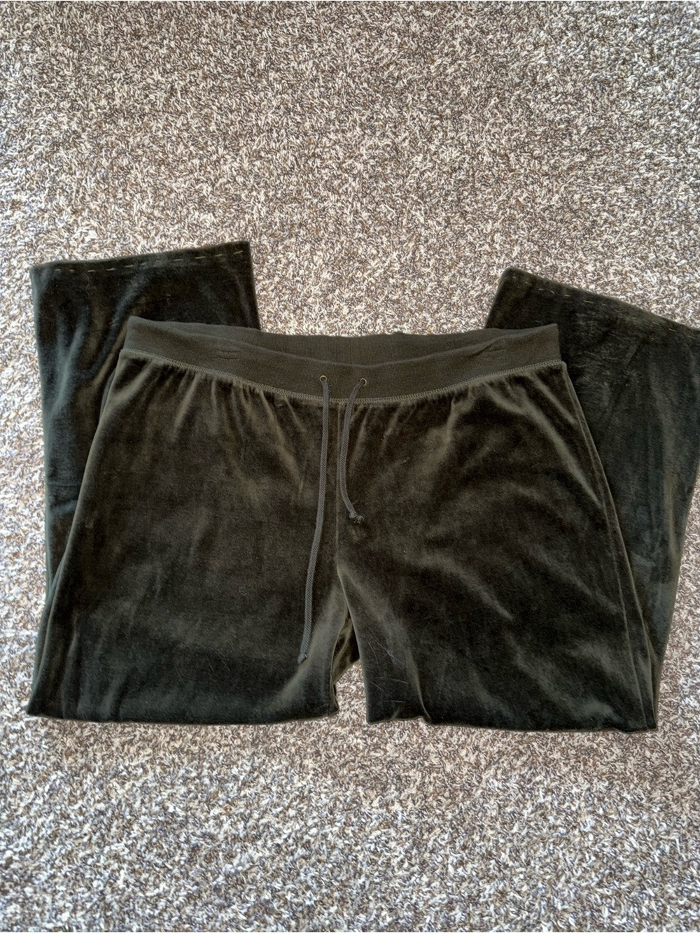 Thalia Sodi Velour Sweatpants w Embroidered Flowers